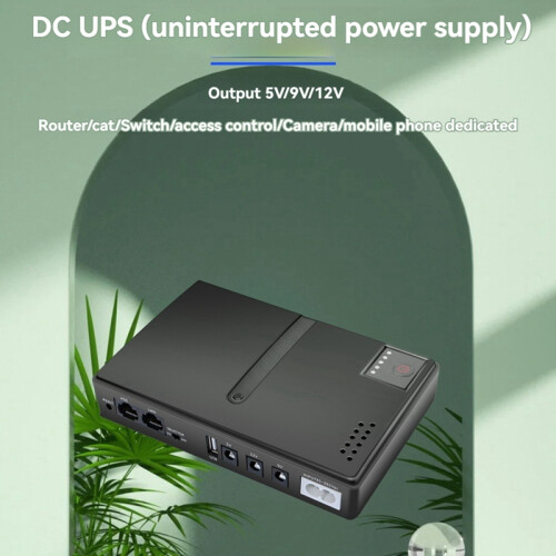 DC UPS Battery Backup Supply 85‑265V Replaceable US-Plug 2