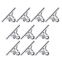 Large Stainless Steel Clips 10 Pcs Heavy-Duty Metal Binder Clips for Paper Filing Office School Use