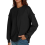Damen Oversize Pullover Langarm Schwarz XL 3