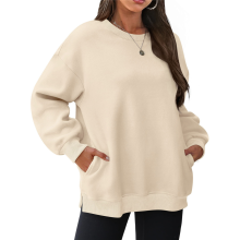 Damen-Sweatshirt mit Rundhalsausschnitt und langen Ärmeln, Größe S