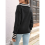 V-Neck Regular Fit Knit Sweater Black L 5