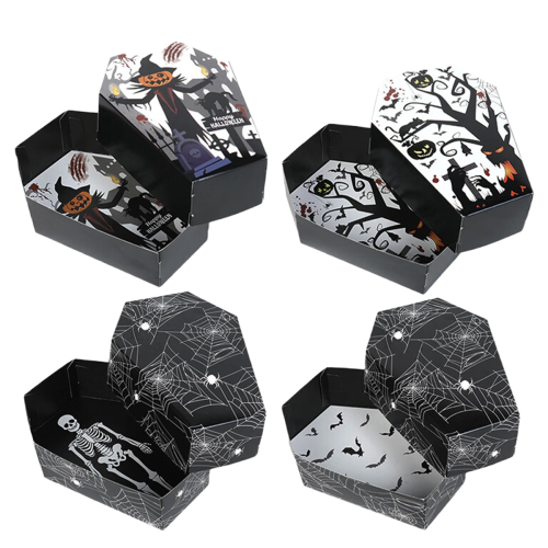 Halloween Essen Serviertabletts Horror Sarg Snack Cookie Geschenk