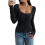 Basic Teen Rippstrick mit quadratischem Ausschnitt 4