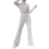 Womens Cute Long Sleeve Lounge Set Light Gray L 2
