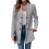 Women's Stand Collar Jacket Grey XXL 2