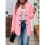 Women's Stand Collar Jacket Pink XL 8