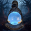 Grim Reaper Statue with Flying Bats Crystal Ball 4