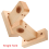 2-Pack Natural Wood Curtain Rod Brackets
Sturdy Wall-Mounted Support Hook 3