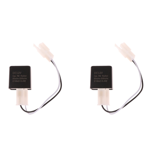 Relais-Adapterkabel 2-polig 12V LED-Blinker Schwarz 1