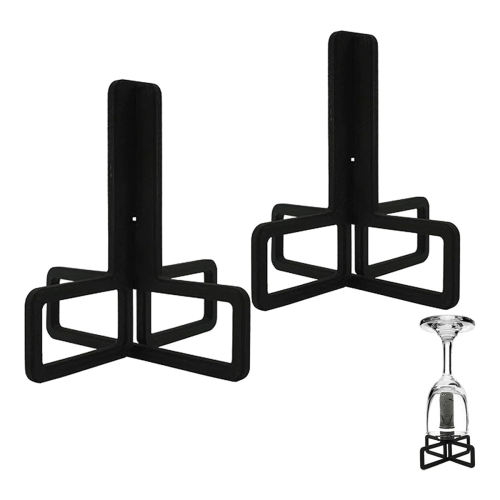 2pcs 3 In1 Stackable Wine Bottle Drying Rack 2