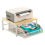 Space-Saving Kitchen Countertop Organizer with Drawer White 3