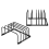2pcs Heavy-Duty 5-Slot Cutting Board Organizer Rack 2