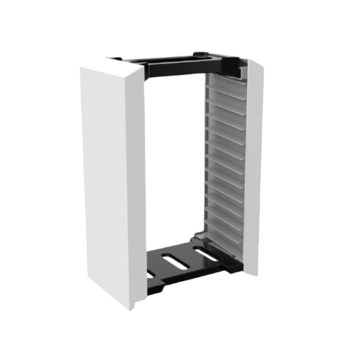Universal game disc storage box for