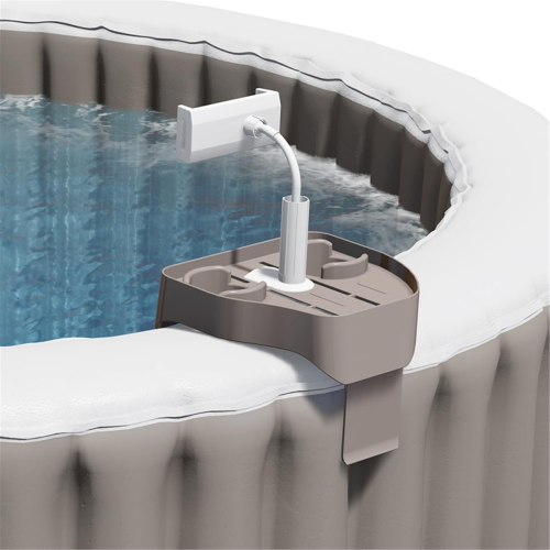 Adjustable Tray Table, Clip-on Pool Cup Holder Phone 2