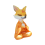 Nine-Tailed Figurines Decor Yellow 1
