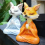 Nine-Tailed Figurines Decor Yellow 4