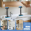Bathroom Cabinet Door Install Support 19-44cm Height Adjustable 4