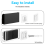 Wall Mount Holder for Garage Door Control,Transparent 5