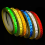 8m PVC Reflective Tape Bicycle Wheels Sticker Fluorescent 3