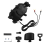 Motorcycle Handlebar Cell Phone Holder Mobile Mirrors Support 4