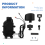 Motorcycle Handlebar Cell Phone Holder Mobile Mirrors Support 8
