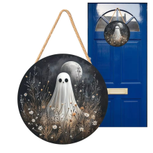 Halloween Sign for Front Door 2D Wood Signs B