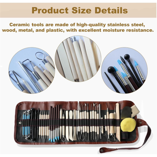 43PCS Pottery Tools Tool for Sculpting Polymer Clay Kit 2