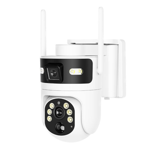 4G Solar-Powered Camera 4MP Dual Lens Screen PTZ Security Cam 1
