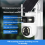 4G Solar-Powered Camera 4MP Dual Lens Screen PTZ Security Cam 8