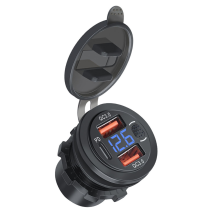USB Outlet Car Charger Dual QC3.0 & PD 3 Ports