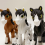 3D Printed Movable Figurine for Home Decor Desk 3pcs 4