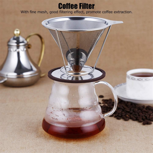 Reusable Stainless Steel Double Layer Coffee Filter 2