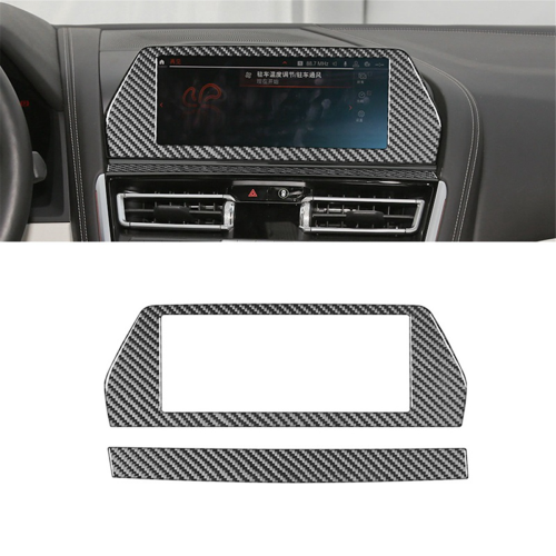Für Center Console Navigation Screen Panel Abdeckung Trim Zubehör 2