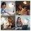 Clip on Light Flower Bedside Table Lamp,Gooseneck Reading Book 3