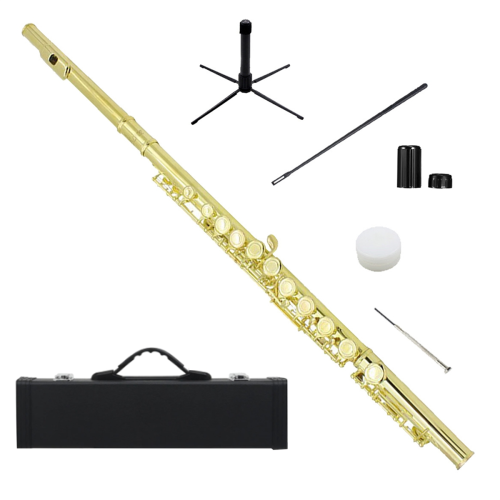 16 Closed Holes Flute Gold silver 1