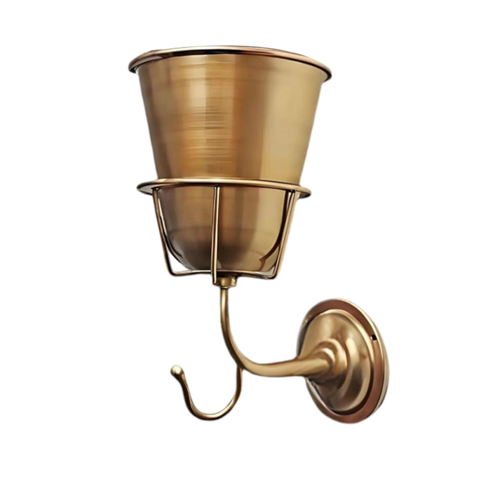 Jojomino Wall Vase Iron Planter With Hook Indoor Outdoor Copper