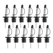12Pcs Pour Spout for Liquor Bottles with Dust Caps