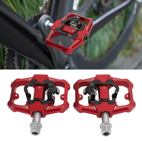 Dual Function MTB Bike Pedal Flat Clipless 106x92mm Aluminum