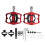 Dual Function MTB Bike Pedal Flat Clipless 106x92mm Aluminum 2