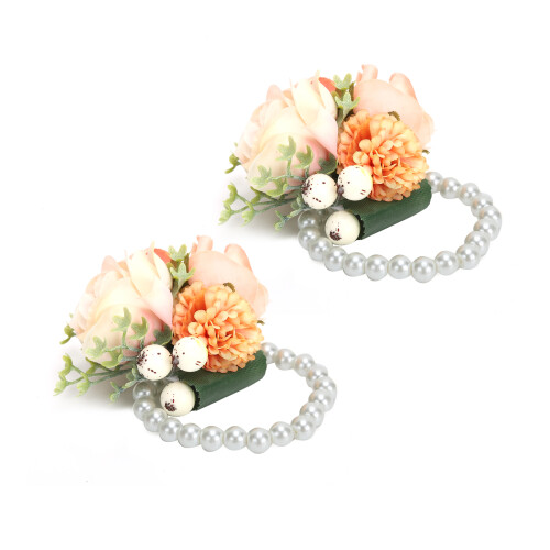 2Pcs/Bag Bridesmaid Wrist Flower Artificial Hand 2
