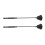 2pcs Black Candle Extinguisher Long Handle Candle 10