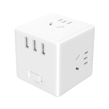 (Wireless) Portable Magic Cube Converter Socket 3pcs USB Chargers Adaptor Travel 6 Ports Socket Power Strips Trip Socket Plug