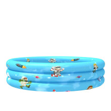 (110cm, B: Donut pattern) 90/110cm Children Inflatable Bathtub Summer Swimming Water Play Mat Swimming Pool