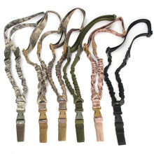 (Green camouflage) Outdoor Sling Two-Point Elastic Waist Belt Strap Quick Release Emergency Safety Rescue