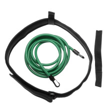(3XL) 5/6x10x2/3/4m Green Swimming Resistance Bands Swim Training Belts Harness Static Swimming Exercise
