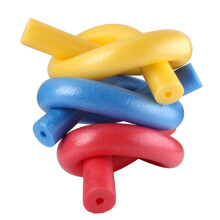 (Yellow) 6.5x1500mm Swimming Aid Foam Noodles Water Float Stick Hollow Swimming Training Equipment