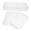 2 Pcs Plastic Box File Storage Bin with Lids, Transparent Paper Holder, Document Organizer, Craft Supply Container 1