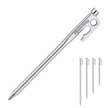 (20cm) Stainless Steel Tent Nail Large Awning Tent Stake High Strength Camp Stake