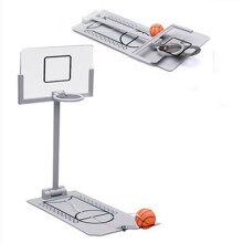 (Black) Stress Relief Toy Foldable Mini Basketball Game Office Desktop Table Basketball Birthday Gift for NBA CBA Lovers Training Toys