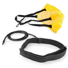 (Yellow) 40inch Swim Training Belts Swimming Resistance Bands Swim Harness Static Swimming Belt